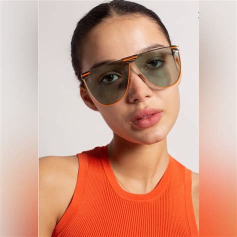 69mm aviator sunglasses fendi|Fendi oversized 56mm sunglasses.